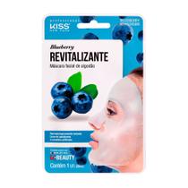 Máscara Facial Kiss NY - Máscara Facial de Algodão Blueberry Máscara Facial Kiss NY - Máscara Facial de Algodão Blueberry