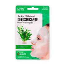 Máscara Facial Kiss NY - Máscara Facial de Algodão Tea Tree Máscara Facial Kiss NY - Máscara Facial de Algodão Tea Tree