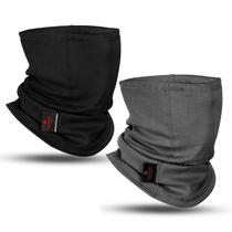 Máscara facial LANLFY Fire Resistant FR Neck Gaiter para homens cinza Máscara facial LANLFY Fire Resistant FR Neck Gaiter para homens cinza