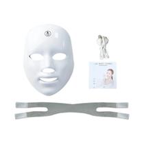 Máscara Facial LED 7 Cores - Rejuvenescimento, Clareamento e Antiacne