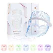 Máscara Facial LED Banniver com 7 Cores - Terapia de Luz para Cuidados com a Pele