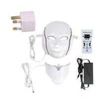 Máscara Facial LED De 7 Cores Para Rejuvenescimento Da Pele, Terapia Anti-Acne, Clareamento E