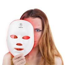 Máscara Facial LED DINSVTA com Cromoterapia - 7 Cores - Recarregável