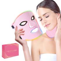 Máscara Facial LED THSTPA com Terapia de Luz de 7 Cores para o Rosto e Pescoço