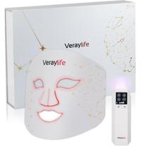 Máscara Facial LED Veraylife com Terapia de Luz Vermelha 850nm - Portátil