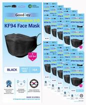 Máscara facial Máscara facial Happy Life Premium 3D Black KF94 (20)