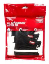 Máscara facial Milwaukee Reutilizable Performance preta de 3 camadas (pacote com 3)