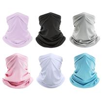 Máscara facial Neck Gaiter Bandana, pacote com 6 unidades Finvizo Pink