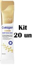 Máscara Facial Noturna Anti-Aging Colágeno Sadoer - 4ml - Kit 20 Unidades