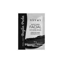 Máscara Facial Peel Off Argila Preta 10g - Vivai - Max Love