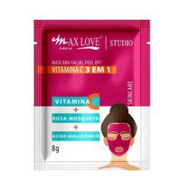Máscara facial peel off vitamina c 3 em 1 - Max Love