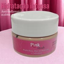 Máscara Facial Pink Mask Skin Care Completo Argila Rosa, Oleo de Andiroba e Calendula