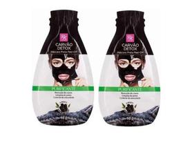 Máscara Facial Preta Kiss NY Peel Off Carvão 10g kit Com 3 Unidades