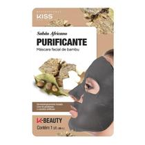 Máscara facial purificante de bambu kiss ny sabão africano 20ml