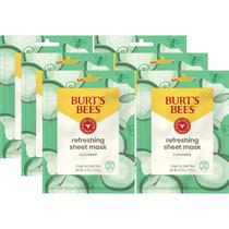 Máscara facial refrescante Burt's Bees com 6 unidades de pepino