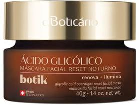 Máscara Facial Reset Noturno Ácido Glicólico Botik 40g - O Boticário Máscara Facial Reset Noturno Ácido Glicólico Botik 40g - O Boticário