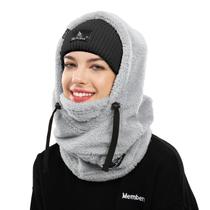 Máscara Facial Shy Velvet - Balaclava Resistente ao Vento (Cinza) - Para Inverno