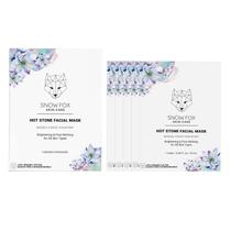 Máscara facial Snow Fox Skincare Hot Stone Oil Control, pacote com 5
