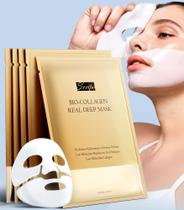 Máscara facial Sripo Radiant Glow Collagen 34g x 5 com ácido hialurônico