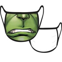 Máscara Facial Tecido Marvel Hulk Infantil