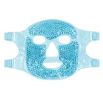 Máscara Facial Térmica Quente Fria Relaxante Em Veludo E Gel COR:Azul