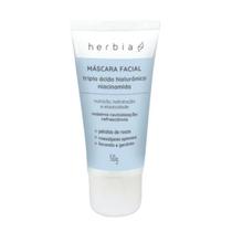Máscara Facial Triplo Ácido Hialurônico e Niacinamida Natural e Vegano - 50g Herbia