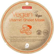 Máscara Facial Vegana Vitaminas - Purederm - Purederm K-Beauty