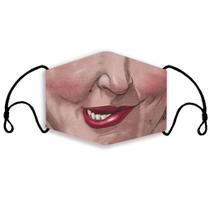 Máscara facial Wacky Mouth, impressão 3D, moderna, reutilizável, lavável