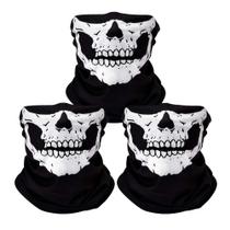 Máscara facial ZKSM Skull Mask Respirável Preto Poliéster x3