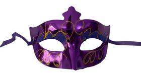 Máscara Fantasia Carnaval Glitter Festa Decoração Kit 5 Unid - Brasil Natal