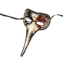 Máscara, fantasia de carnaval de Halloween, nariz comprido, antiga, pequena