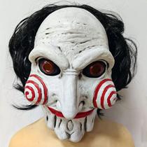 Máscara Fantasia Halloween Jogos Mortais Jigsaw Assustador