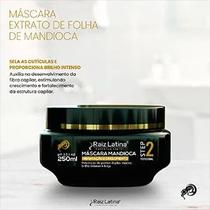 Máscara Folha de Mandioca 250ml Raiz Latina