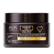 Máscara Força e Brilho Capilar Restauração e Revitalização de Cabelos Danificados e Fragilizados Force Gloss Felps Profissional 300g