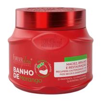 Mascara Forever Liss Banho de Morango 250g Hidratação Brilho