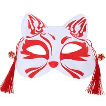 Máscara Fox PVC Half Face Halloween Cosplay Prop