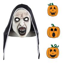 Máscara Freira Látex Halloween Realista Assustadora Fantasi