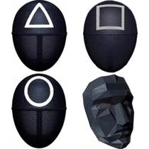 Máscara Front Man Série Round 6 Fantasia Cosplay Jogador Símbolo Círculo Máscara Front Man Série Round 6 Fantasia Cosplay Jogador Símbolo Círculo