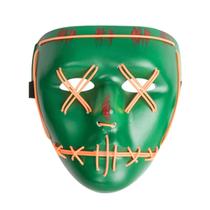 Máscara Ghost Step Ball Led Horror Trick PVC Halloween