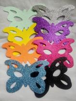 Mascara Glitter Borboleta 35 UNIDADES com elástico perfeito acabamento Mascara Glitter Borboleta 35 UNIDADES com elástico perfeito acabamento
