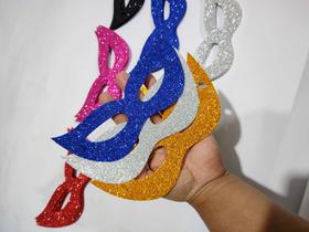 Máscara glitter EVA 50 UNIDADES para Carnaval festa aniversário casamento baile - MAVIN