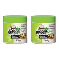 Mascara Gota Dourada 500g Coco e Mandioca-Kit C/2un