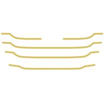 Máscara Grade Para MB Actros Mega Space Dourado Conjunto
