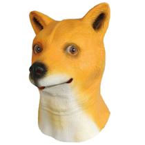 Máscara Halloween Animal Dog Headgear Yellow Akita Dog Single D Máscara Halloween Animal Dog Headgear Yellow Akita Dog Single D