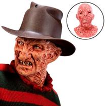Máscara Halloween Assustadora Freddy Krueger Realista de Luxo