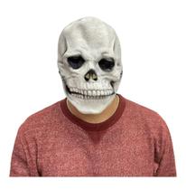 Máscara Halloween cabeça crânio esqueleto látex