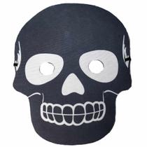 Máscara Halloween de Caveira Esqueleto Preto Dia Das Bruxas