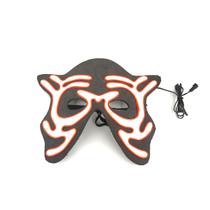Máscara Halloween Glowing Cosplay Party Glitter Le 17x21cm