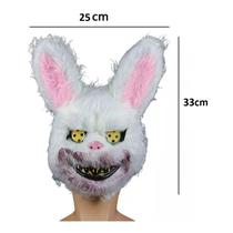 Máscara Halloween Rabbit Terror PVC para crianças e adultos