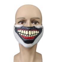 Máscara Halloween Skull Fang Latex Half Face para cosplay